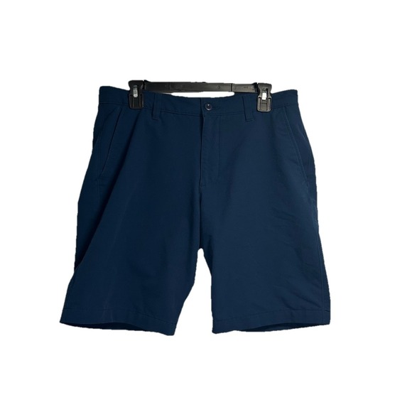 Under Armour‎ Match Play Showdown Shorts Men's 33 9.5" Inseam Blue Golf Stretch - Picture 1 of 4
